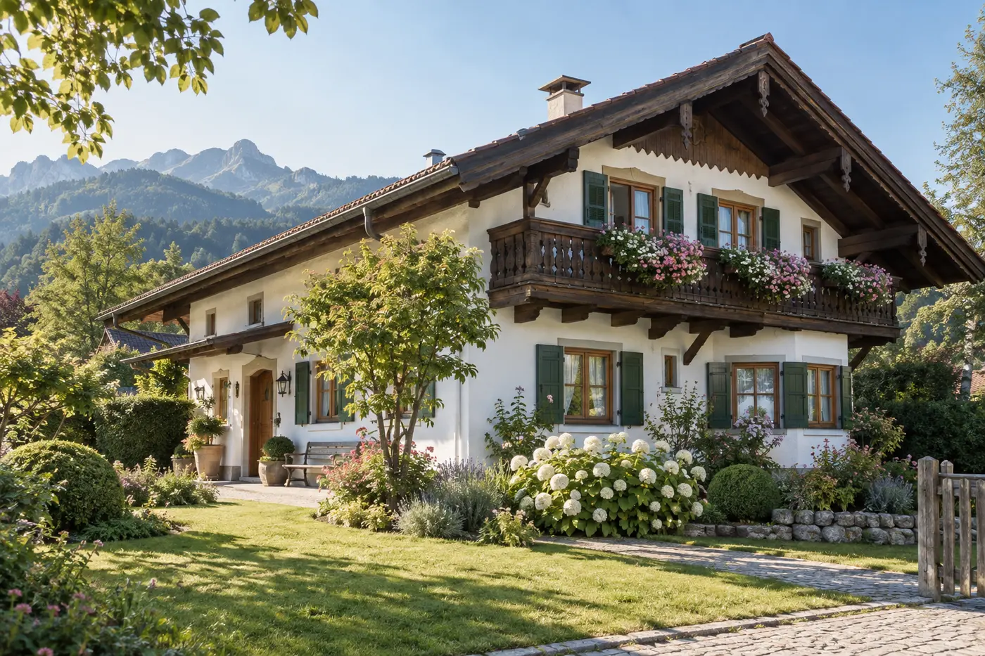 Traditionelles Wohnhaus im Chiemgau